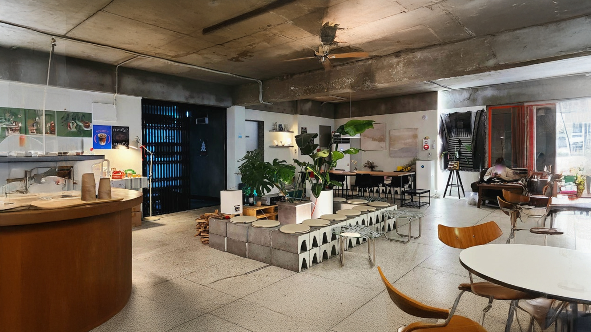 Friends taking photos together at Gwangalli Beach in Busan